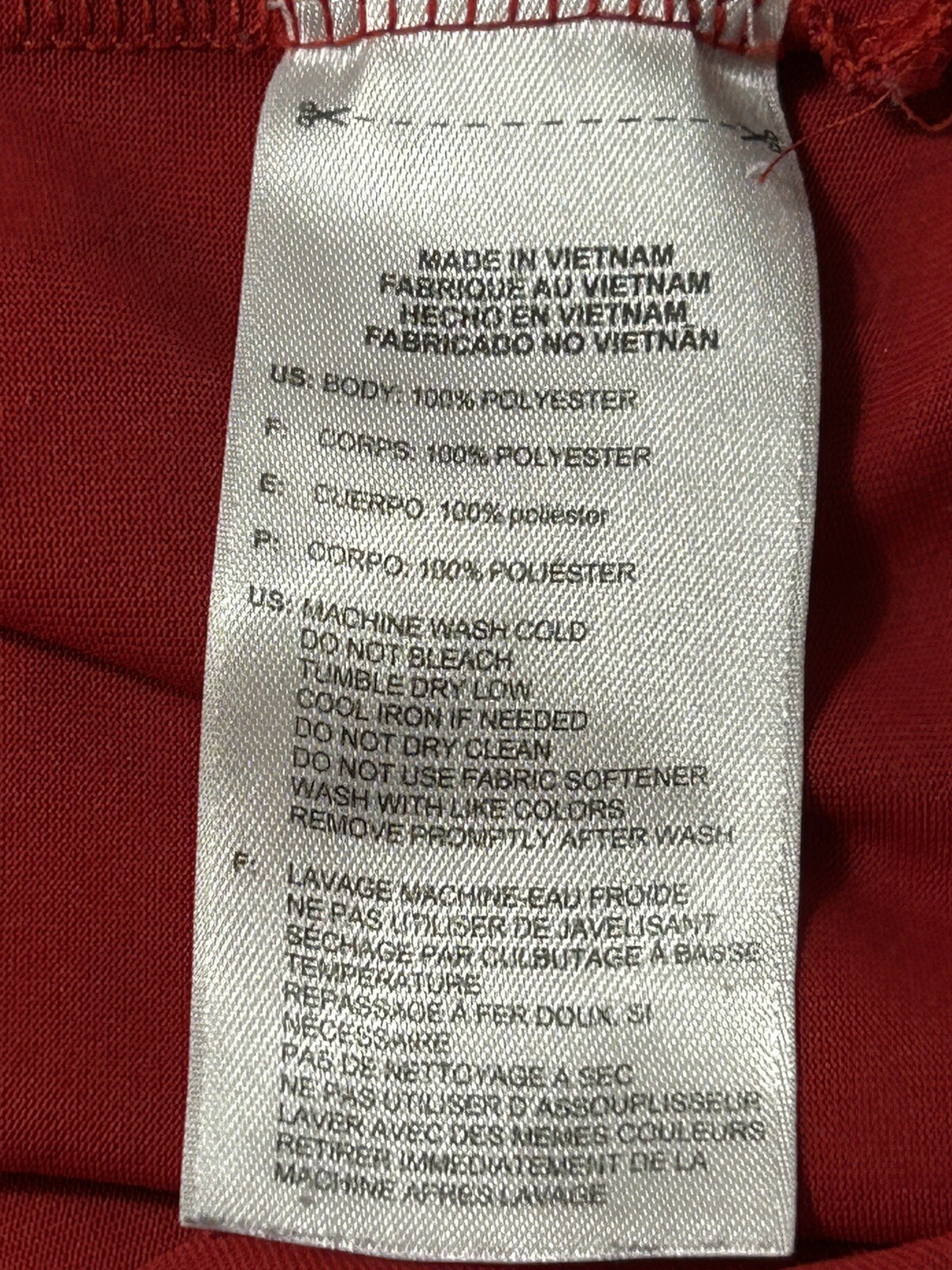 University Of Wisconsin Badgers Men’s Red Short Sleeve Polo Large thumbnail 9