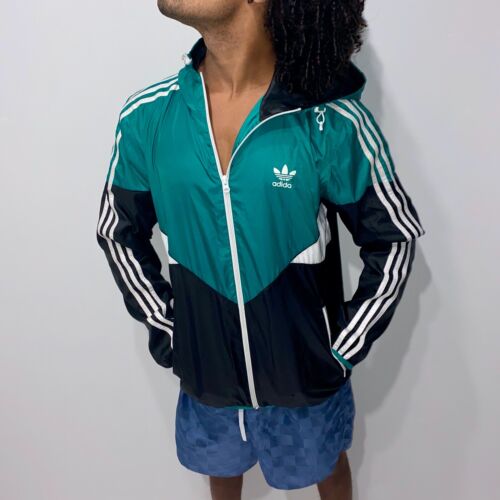 Chaqueta Rompevientos Adidas Colorado Ori Súper Rara Brillo Cal Surf Verde Negra Med - Imagen 6 de 12