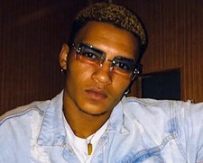 Rimless Rectangle Gold Frame Blue Pink Gradient Tint Mens Summer Sunglasses