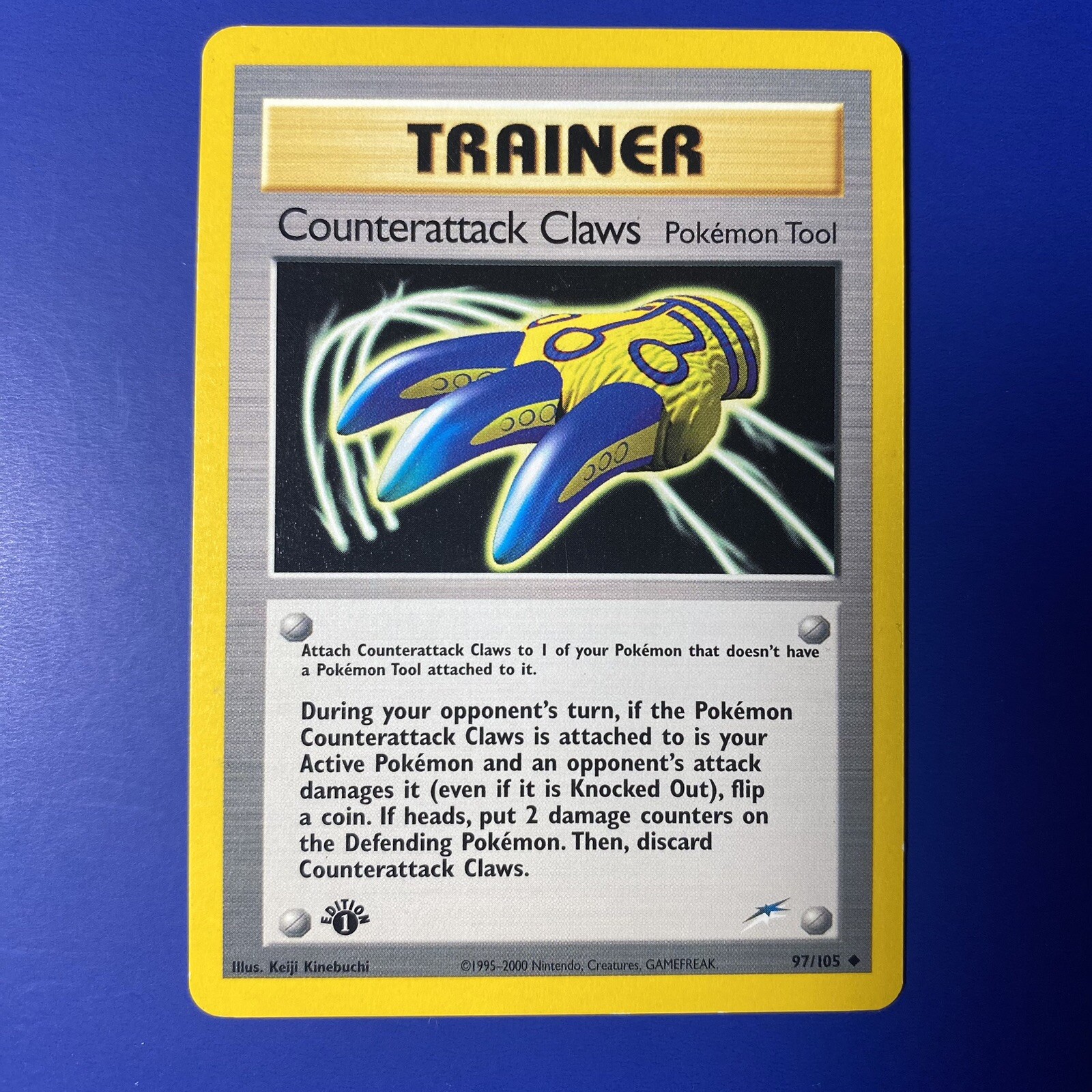 Pokemon Neo Destiny 1st Edition Counterattack Claws 97/105 Trainer - LP/NM