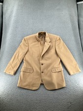 Vintage Brooks Brothers Camel Hair Blazer Mens 45 Brown Sport Coat Suit Jacket