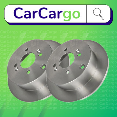 Premium Solid Rear Brake Discs Pair For Hyundai Getz 1.3 2002-2009 262 mm