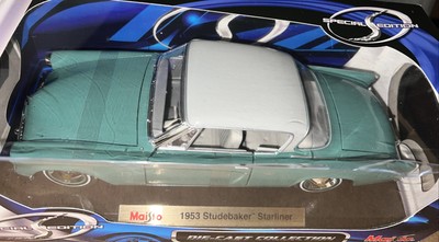 Maisto Die-cast Collection 1:18 1953 Studebaker Starliner turquoise NIB