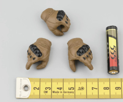 Gloves Hands for KING'S TOY KT-8008 German Special Commando 1/6th Action Figure