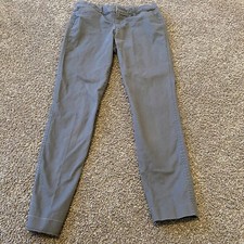 Old Navy Womens Gray Pixie Mid Rise Straight Leg Dress Pants Size 0
