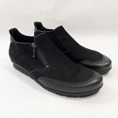 Arche LN France Comfort Loafer 40 / US 9 Black Nubuck Lagenlook Minimalist