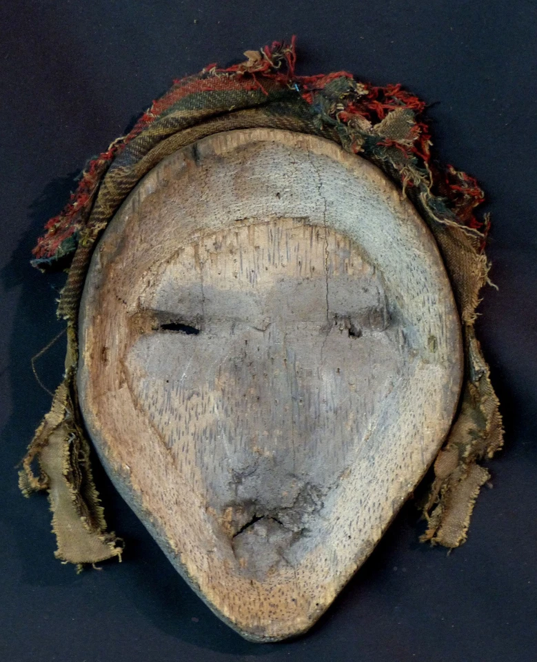 AA Art Africain Masque ancien Lega Congo force brute primaire patine ancienne - Photo 2/4