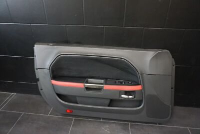 Dodge Challenger 2 Türer Türverkleidung Leder Rot Schwarz Leder 1GK011DVAL