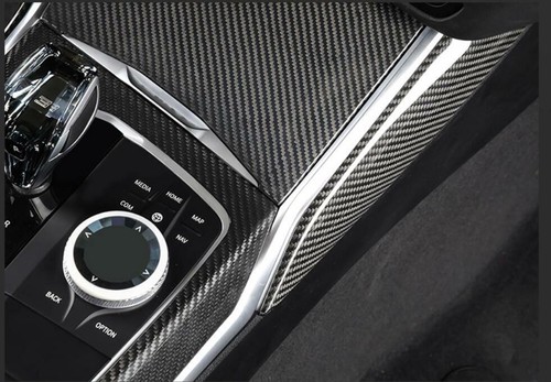 Carbon Fiber Center Console Side Decor Trim For BMW 3 Series G20 G28 G21 19-2020 - Foto 4 di 12