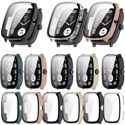 Tempered Glass Full Screen Protector Case Cover For Haylou RS5 Smart Watch