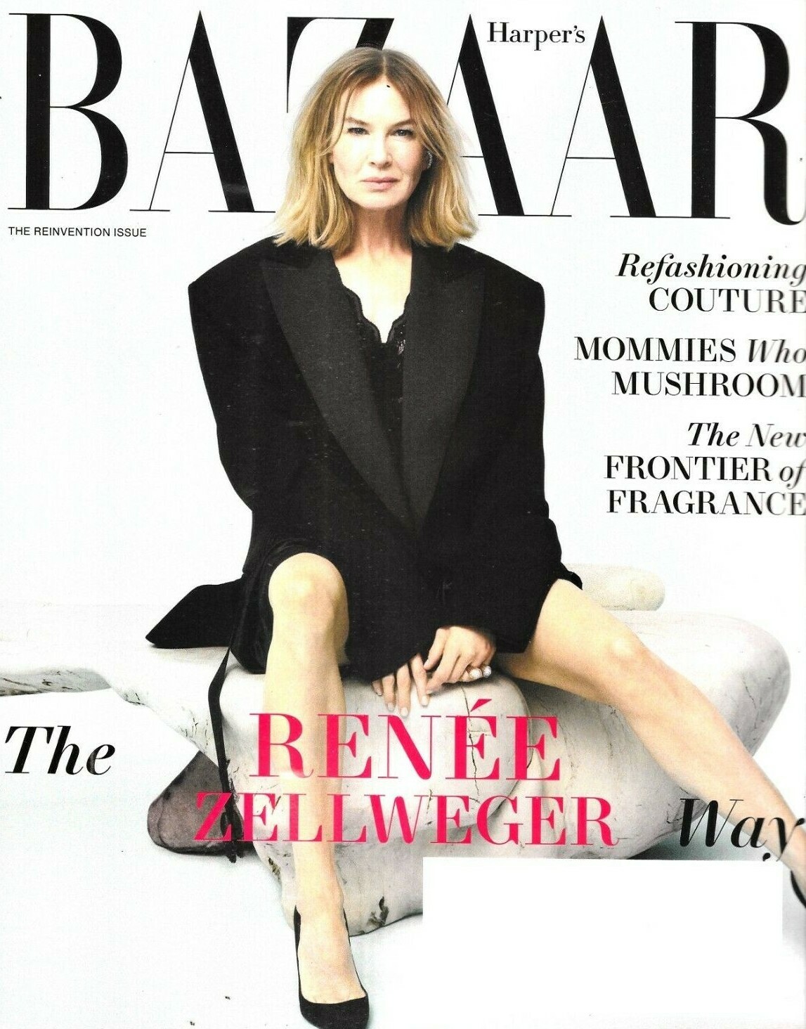 Harper's Bazaar Magazine Renee Zellweger Fashion Couture Fragrance Accessories
