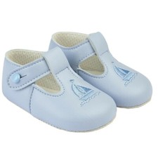 Baby Newbone-3 mth Size 0 Sky Boat Shoe