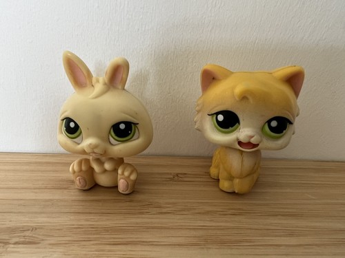 Figurine Littlest Pet Shop Hasbro - Chat Jaune, édition Exclusive France G7