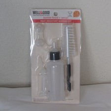 Well Good Nursing Kit for Kittens 2.25 oz Bottle w/ 5 Nipples 1 Bottle Brush