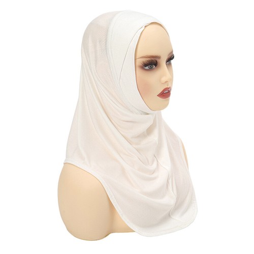 Pull On Ready Hijab Women Instant Amira Prayer Scarf Shawl Muslim Turban Stole - Picture 7 of 40