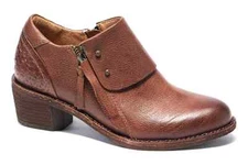 Women's Halsa Michelle Dark Brown Bootie Many Sizes New, Save Big Free Shipping