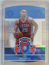 🔥 2016-17 Excalibur Coat of Arms Blue #41 Ben Simmons/199 rare RC Num !! Sixers