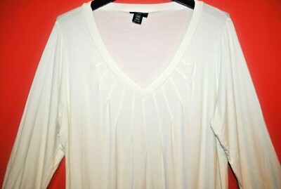 Apostrophe Women's Plus Size Tops Various Styles and Sizes in Ivory - NEW w/Tags