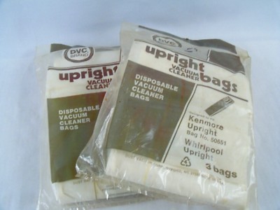 DVC Vacuum Cleaner Bags Kenmore Upright 50651 And Whirlpool 2 Packs Of 3