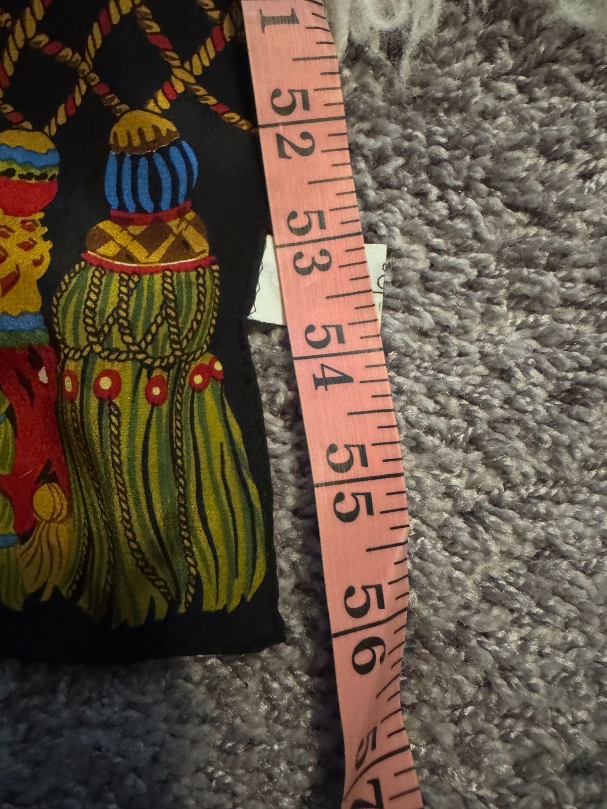 Vintage Echo 100% Silk Long Rectangular Scarf Tas… - image 5