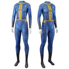 New Fallout Vault Jumpsuit Cosplay 111 Bodysuit Men Stage Suit Costume Halloween
