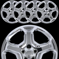 4 fit Ford Escape S 2017-2019 Chrome 17" Hub Caps Wheel Covers R17 Steel Rim