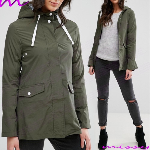 Womens Rain Mac Showerproof Raincoat 