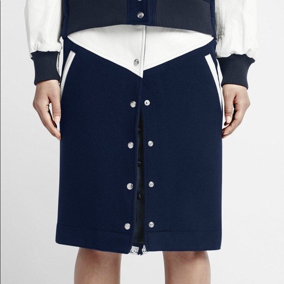 Nike Nikelab X Sacai Windrunner Skirt - Navy/White (802264