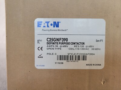 Eaton C25GNF390 Contactor.