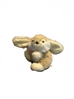 CHOSUN INTERNATIONAL INC.  11  inch beige long floppy ears bunny pink bow soft
