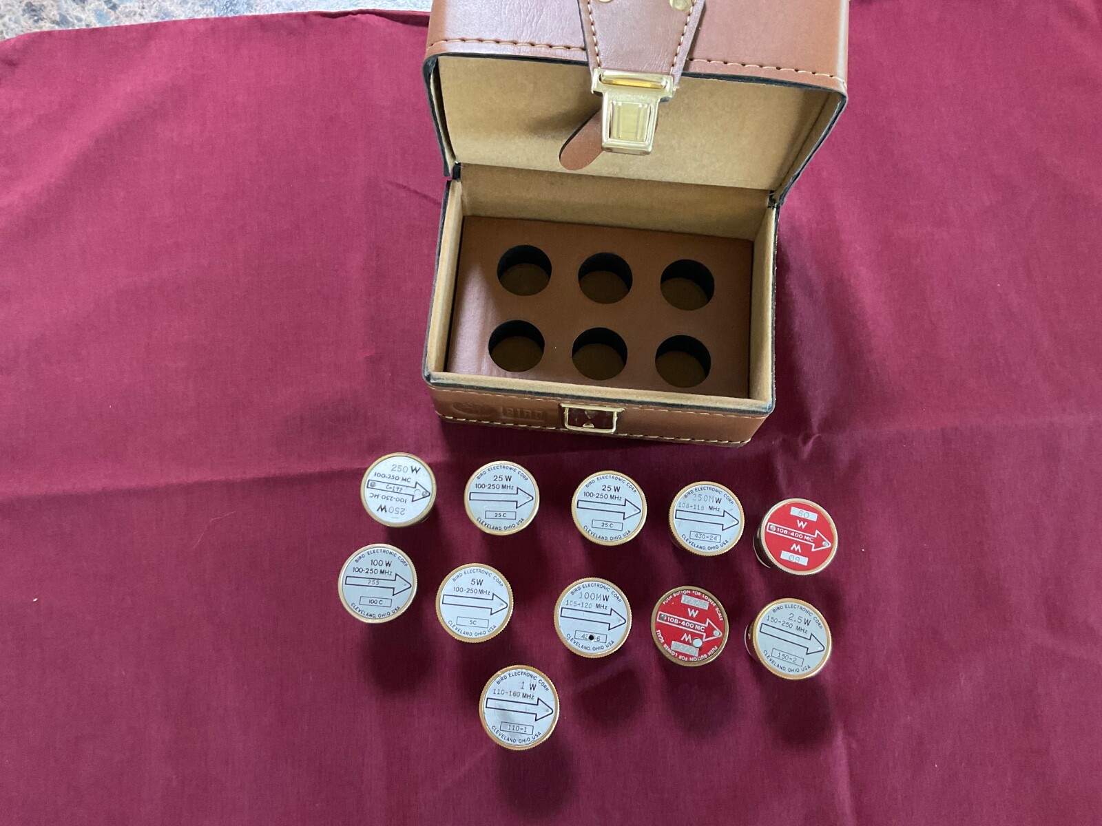 BIRD Electronics Wattmeter Element Slug Collection 