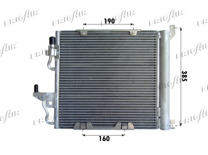 Condenseur de climatisation FRIGAIR 0807.2026 pour Opel Zafira B
