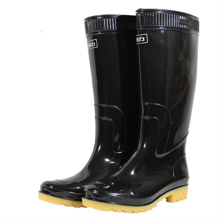 Tall Tube Fishing Waders Boots PVC Tendon Waterproof Non Slip Wading Shoes Black Tall Tube Fishing Waders Boots PVC Tendon Waterproof Non Slip Wading Shoes Black