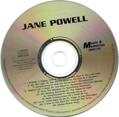 Jane Powell - Jane Powell (CD, Comp) | eBay UK 