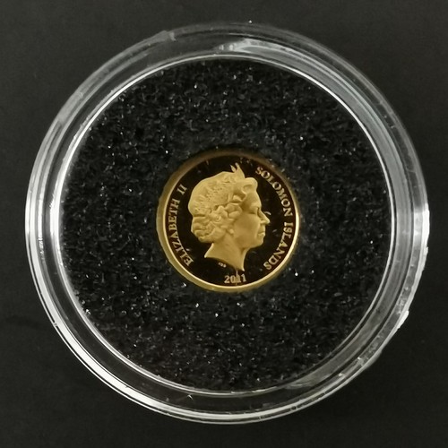 5 DOLLARS OR 2011 BE LE TAJ MAHAL SALOMON / GOLD / 0.5g Or 585 + CERTIFICAT - Picture 2 of 3