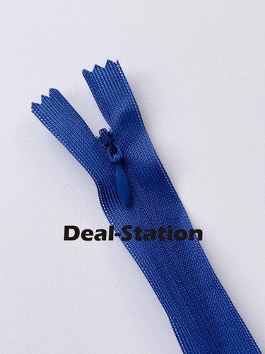 Invisible Nylon Zip Zips Zipper Lace Concealed Closed End Sewing 20cm up to 65cm - Picture 26 of 30