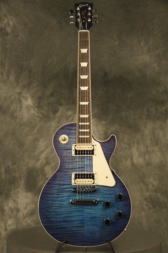 2021 Gibson Les Paul Traditional Pro V Blueberry Burst FLAME MAPLE TOP!!! - Picture 2 of 24