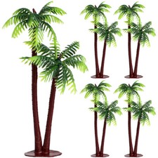 5 Pcs Palm Tree Decorations Decorative Trees for Nativity Scene
