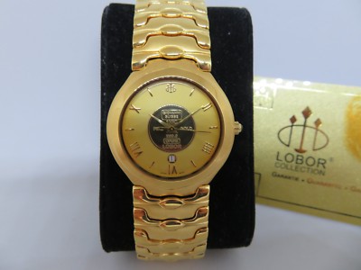 LOBOR Damenuhr mit Datum eine 999,9% Goldmünze. 299,00  Neu