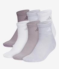 Adidas Women s Premium Soft Ankle Socks 6Pk One Size Sporty Casual Everyday Wear