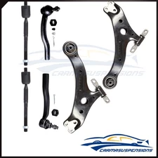 Fits 2002-2003 Toyota Camry 6x Lower Control Arm And Ball Joint Tie Rod Ends Kit