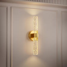 Gold Battery Operated Wall Sconce, 13000Mah Rechargeable Wall Light with Remo...