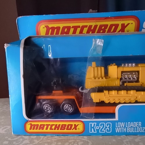 Matchbox Super Kings K-23 Low Loader With Bulldozer 1981 In Original Packaging - Picture 4 of 8