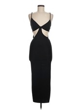NWT PrettyLittleThing Women Black Cocktail Dress 6