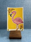 ACEO OOAK Art Card Birds Flamingo Watercolor 2.5 X 3.5 ATC Illustration — photo 1