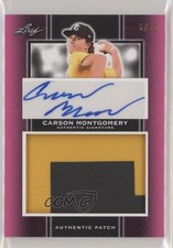 2019 Leaf Perfect Game National Showcase 5/10 Carson Montgomery Patch Auto nd3