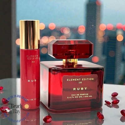 Element Edition lV RUBY Perfume Set Eau De Parfum 3.4 oz with Travel Size!