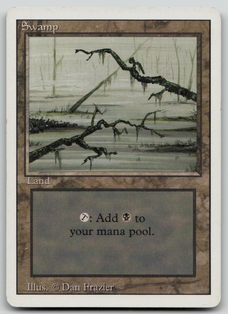 Swamp (C) [Revised Edition - 300] Lightly Played Land Magic