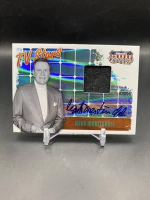 2008 Panini Donruss Americana Wink Martindale Auto Relic /20 #TS-WM TV Stars