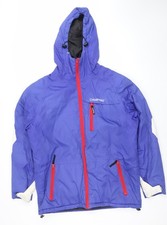 Campri Men's Blue Hooded Ski Jacket L Waterproof Winter Coat